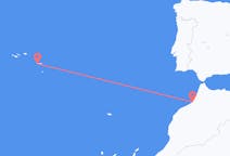 Flyg från Rabat, Marocko till Ponta Delgada, Portugal