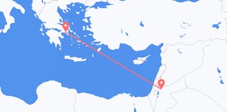 Flyg från Jordanien till Grekland