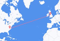 Flyrejser fra Raleigh, USA til Liverpool, England