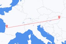เที่ยวบิน จาก แดแบร็ตแซ็น, ฮังการี ไปยัง บอร์โด, ฝรั่งเศส