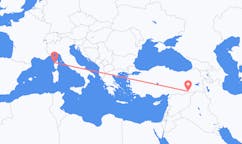 Flyrejser fra Calvi, Frankrig til Mardin, Tyrkiet