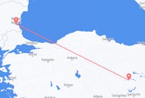 出发地 保加利亚布尔加斯目的地 土耳其馬拉蒂亞的航班