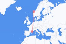 Flights from Menorca, Spain to Sogndal, Norway