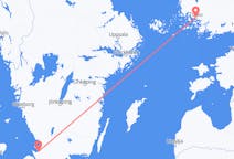 出发地 芬兰出发地 图尔库目的地 瑞典Angelholm的航班