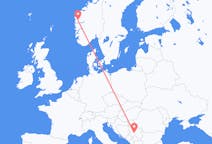 Flights from Kraljevo, Serbia to Førde, Norway