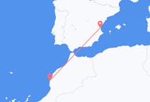 Flyreiser fra Essaouira, Marokko til Valencia, Spania