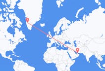 Flights from Ras al-Khaimah to Kangerlussuaq