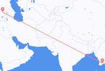 Flyg från Rangoon, Myanmar (Burma) till Kars, Turkiet