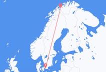 Loty z Sørkjosen, Norwegia do Malmö, Szwecja