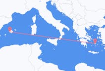 Vols de Naxos, Grèce à Palma, Espagne