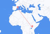 Flyg från Eldoret, Kenya till Palma, Spanien