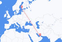 Flights from Dubai, United Arab Emirates to Turku, Finland