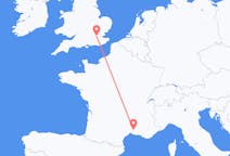 Flights from Nîmes, France to London, England