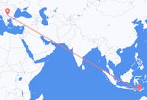 Flyg från Kupang, Indonesien till Sofia, Bulgarien