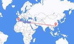 Flyg från Huizhou, Kina till Almeria, Spanien