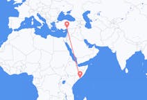 出发地 索马里出发地 摩加迪休目的地 土耳其阿达纳的航班