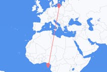 Flyreiser fra São Tomé, til Bydgoszcz