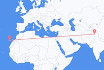 出发地 印度出发地 斯利那加目的地 西班牙特内里费岛的航班