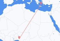 Flyreiser fra Akure, Nigeria til Santorini, Hellas