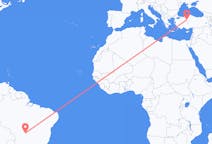 Flyreiser fra Barra do Garças, Brasil til Ankara, Tyrkia