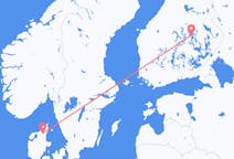 Flyg från Ålborg till Kuopio