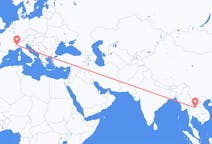 Flights from Loei Province, Thailand to Turin, Italy