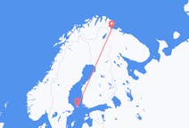 オーランド諸島のマリハムンからから、ノルウェーのキルケネスまでのフライト