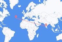 Flyrejser fra Bangalore, Indien til Flores, Portugal
