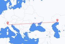 Flyreiser fra Atyrau, Kasakhstan til Milano, Italia