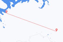 Vols depuis la ville de Tomsk vers la ville d'Arkhangelsk