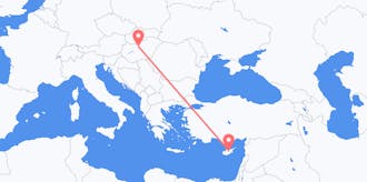 Flyg från Cypern till Ungern
