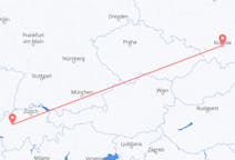 Flyg från Krakow, Polen till Bern, Schweiz