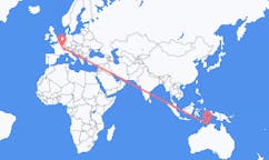 Flights from Darwin, Australia to Dole, France