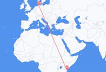 Flyreiser fra Ukunda, Kenya til Hamburg, Tyskland