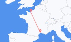 Flug frá Deauville til Montpellier