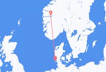Vluchten van Sogndal naar Westerland