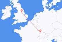 Flyreiser fra Doncaster, England til Basel, Sveits