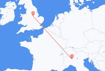 Flyg från Nottingham, England till Milano, Italien