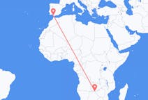 Flyrejser fra Kasane, Botswana til Jerez, Spanien