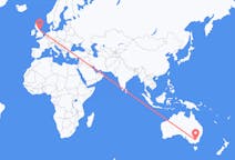 Flights from Albury, Australia to Durham, England, the United Kingdom