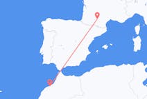Flyrejser fra Casablanca, Marokko til Toulouse, Frankrig