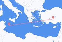 Loty z miasta Lampedusa do miasta Konya