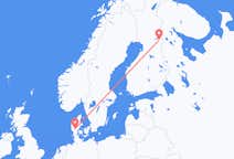 Flyg från Kuusamo till Billund
