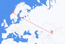 Flights from Almaty to Trondheim