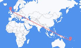 Flights from Vanuatu to Scotland