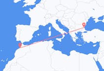 Flights from Rabat, Morocco to Burgas, Bulgaria