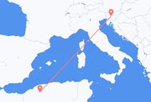 出发地 阿尔及利亚出发地 提亚雷特目的地 斯洛文尼亚卢布尔雅那的航班