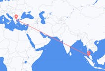 Flyreiser fra Penang, Malaysia til Thessaloniki, Hellas