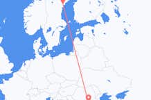 Flyreiser fra Sollefteå, Sverige til București, Romania