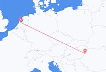 Vluchten van Oradea, Roemenië naar Amsterdam, Nederland
